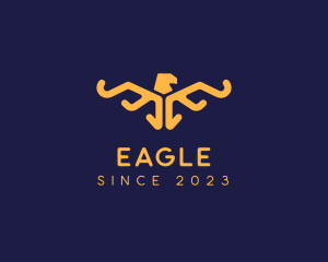 Golden Eagle Wings logo design