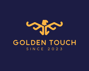 Golden Eagle Wings logo design