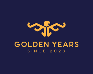 Golden Eagle Wings logo design