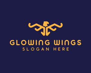 Golden Hawk Wings logo design