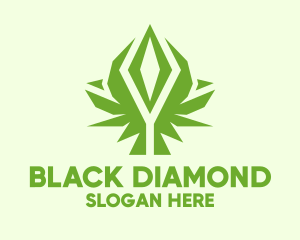 Diamond Organic Plant logo design