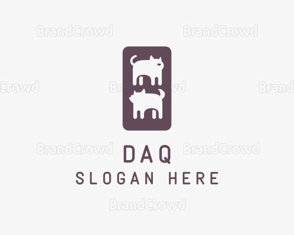 Pet Dog Cat Shop Logo