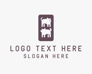 Pet Dog Cat Shop logo design