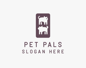 Pet Dog Cat Shop logo design