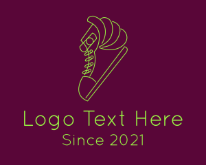 Shoe Cleaning - Wing Sneaker Line logo design