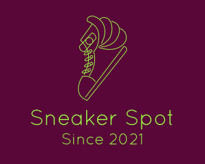 Wing Sneaker Line logo design