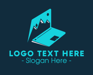 Blog - Travel Blog Laptop logo design