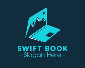 Booking - Travel Blog Laptop logo design