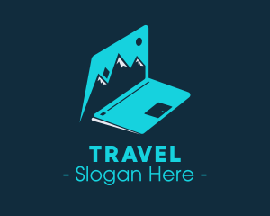 Travel Blog Laptop logo design