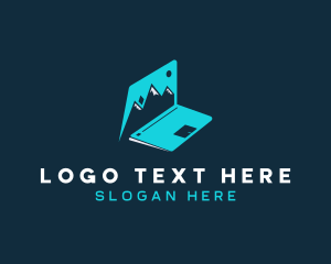 Blog - Travel Blog Laptop logo design