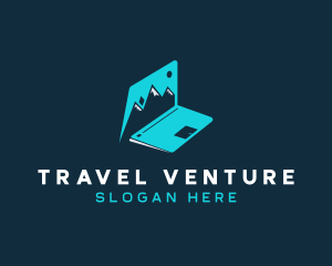 Travel Blog Laptop logo design