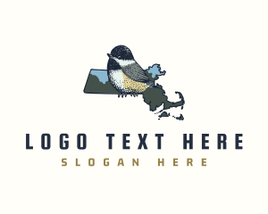 Map - Massachusetts State Bird logo design