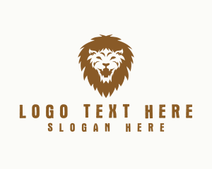 Hunter - Wild Lion Roar logo design