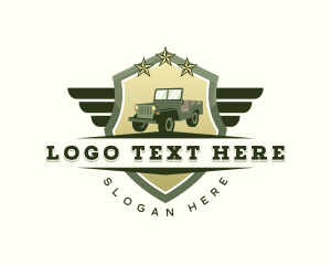 Military - Military Transport Jeep logo design