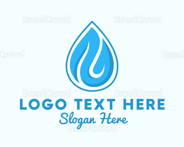 Water Rain Drop Logo