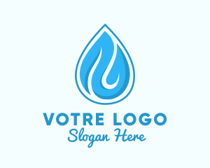 Water Rain Drop Logo