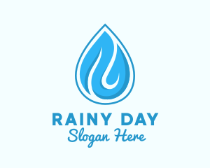 Water Rain Drop logo design