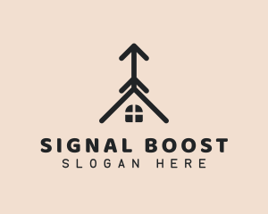 Antenna - Arrow Antenna House logo design