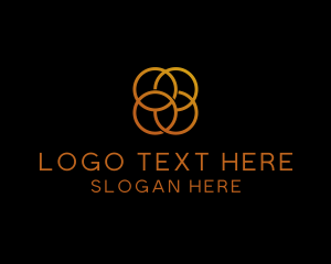 Stroke - Generic Gold Circles logo design