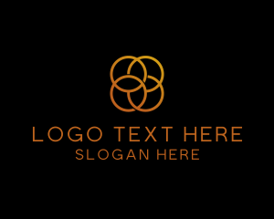 Spa - Generic Gold Circles logo design