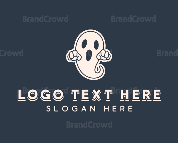 Scary Halloween Ghost Logo | BrandCrowd Logo Maker