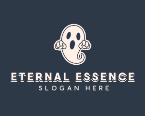 Scary Halloween Ghost logo design