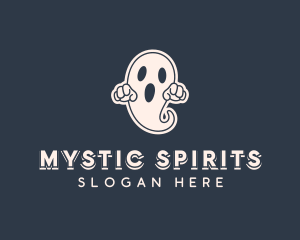 Scary Halloween Ghost logo design