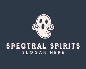 Scary Halloween Ghost logo design