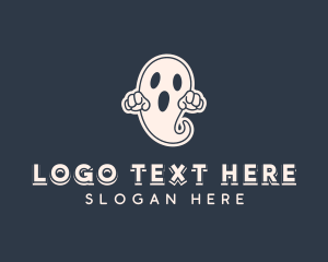Ghost - Scary Halloween Ghost logo design