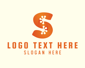 Orange Frog Letter S Logo