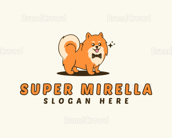 Pomeranian Pet Dog Logo