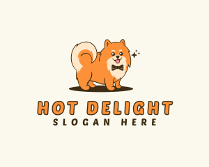 Pomeranian Pet Dog logo design