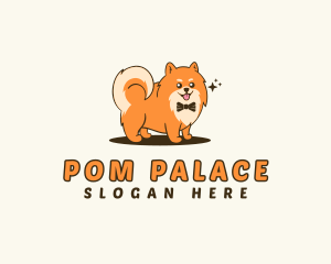 Pomeranian Pet Dog logo design