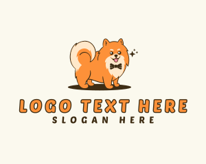 Pomeranian Pet Dog Logo