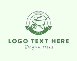 Ecological - Gardening Trowel Wheelbarrow logo design