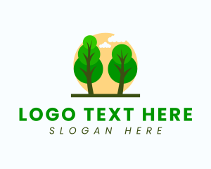 Wood - Eco Tree Park logo design