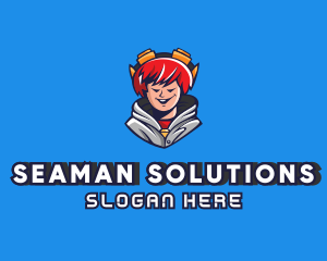 Teen Hoodie Gamer logo design