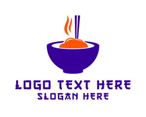 Fast Food - Noodle Street Food logo design