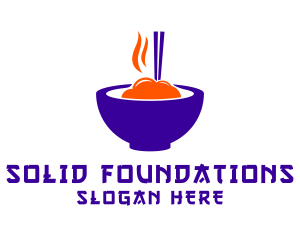On The Go - Noodle Street Food logo design