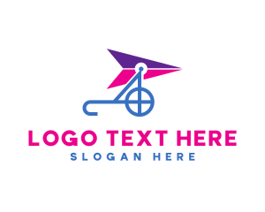 Cycle - Aviation Glider Flying logo design