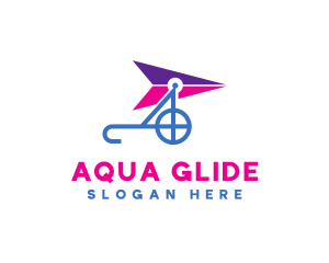 Aviation Glider Flying logo design