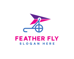 Aviation Glider Flying logo design