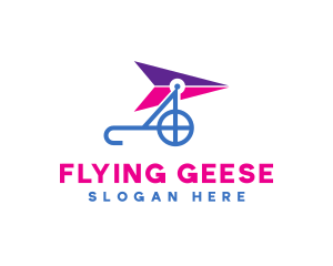 Aviation Glider Flying logo design