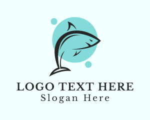 Fish - Predator Wild Shark logo design