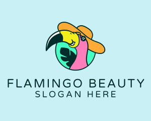 Flamingo - Summer Bird Flamingo logo design