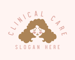 Curly Hair Hairdresser logo design