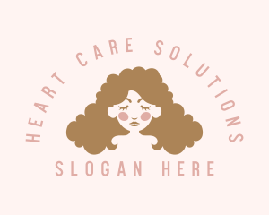 Curly Hair Hairdresser logo design