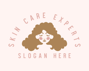 Curly Hair Hairdresser logo design