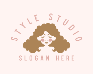 Curly Hair Hairdresser logo design