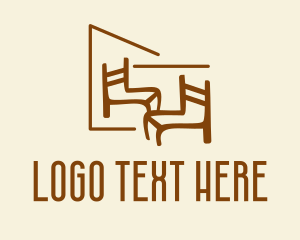 Office Chair - Chair Furniture Woodwork logo design